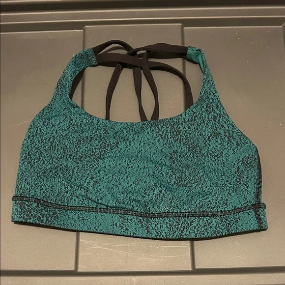 lululemon athletica Teal and Black Sports Bra - Picture 3 of 6